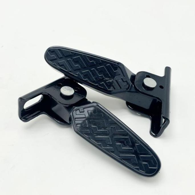 LEONAB 2pcs/Set Foot Step Listrik Sepeda Dan Motor Lipat Footstep Sepeda Listrik Anti Slip Pedal Sep