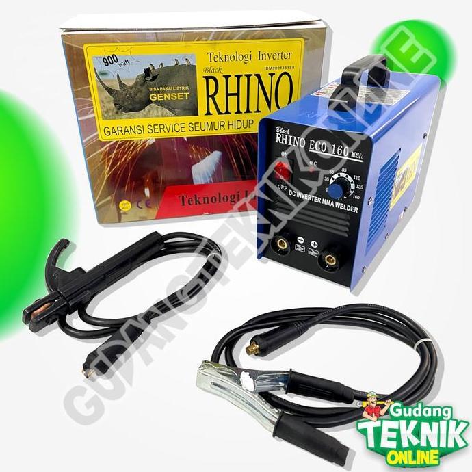 SAXTIL Mesin Las ECO160 BIRU MMA 160A RHINO 900Watt / Mesin Las Listrik ECO 160 Trafo Travo Trapo La