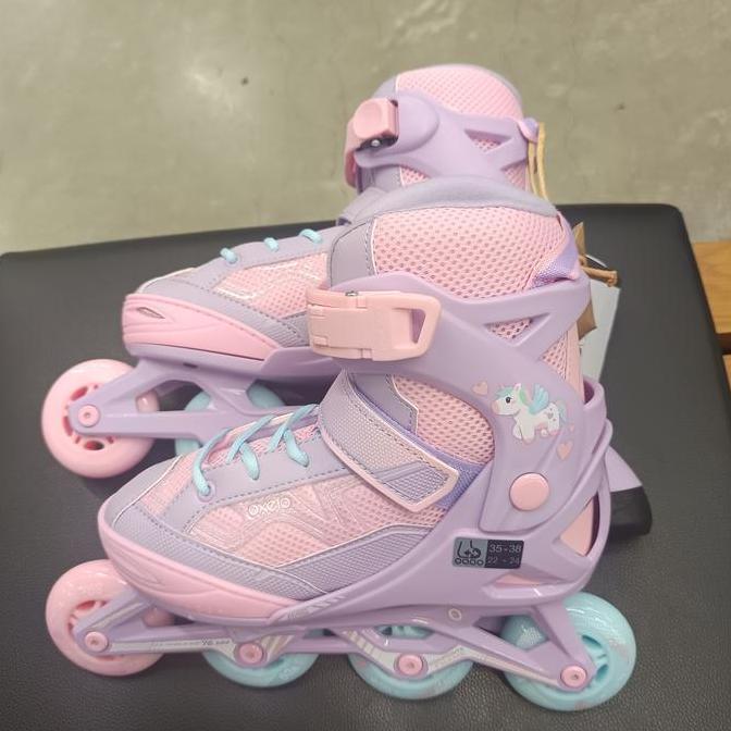 Inline Skate Fit 3 sepatu roda roller blade Fit 3 sepatu roda anak