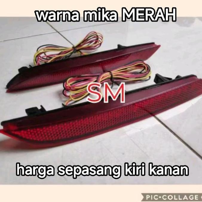 reflektor bumper belakang ada lampu untuk honda jazz RS GE8 2012-2014 led bumper belakang jazz