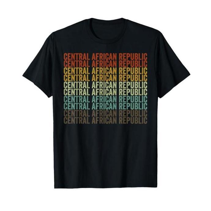 New BAJU AFRIKA TENGAH KAOS AFRIKA TENGAH CENTRAL AFRICA REPUBLIC  PETA AFRIKA BENDERA AFRICA TENGAH