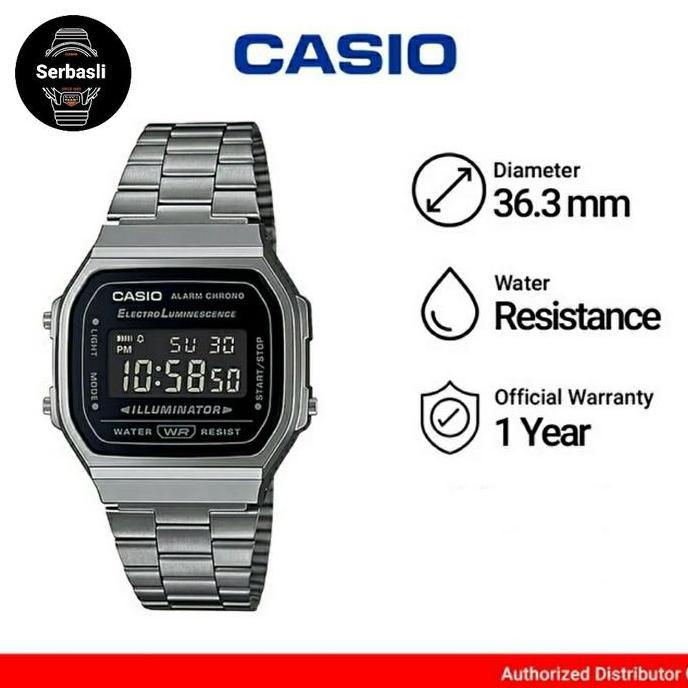 New JAM TANGAN CASIO A168WGG-1B