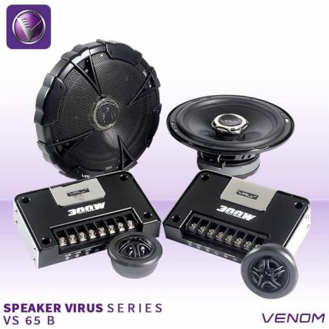 HOT PROMO Speaker Splite Venom Type VIRUS VS65B - Bonus Ring Kayu