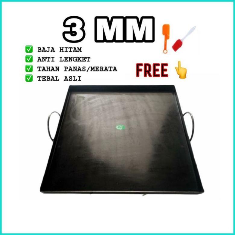 WAJAN ROTI BAKAR / WAJAN KEBAB / WAJAN SOSIS / WAJAN MARTABAK / WAJAN TEBAL /  ANTI LENGKET / 3MM