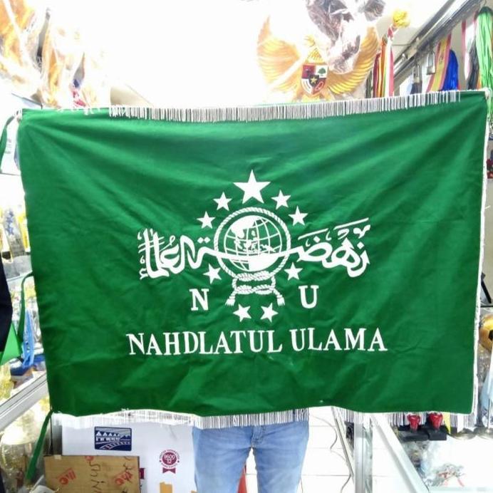 BENDERA PATAKA NU UKURAN 90 X 135 SATIN