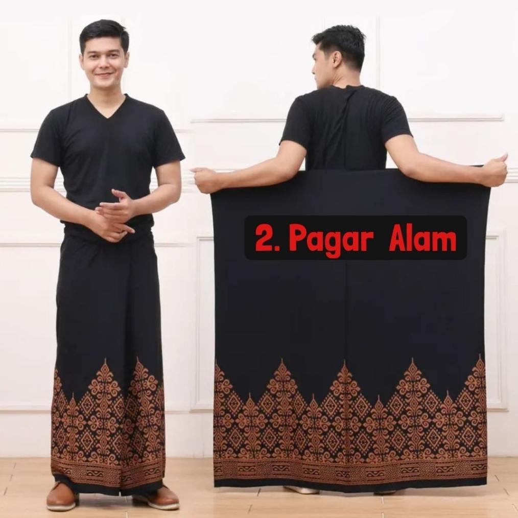 Original Best Seller Sarung Hitam Dewasa Goyor Batik Motif Bahan Rayon Original Lembut Tebal Santri 