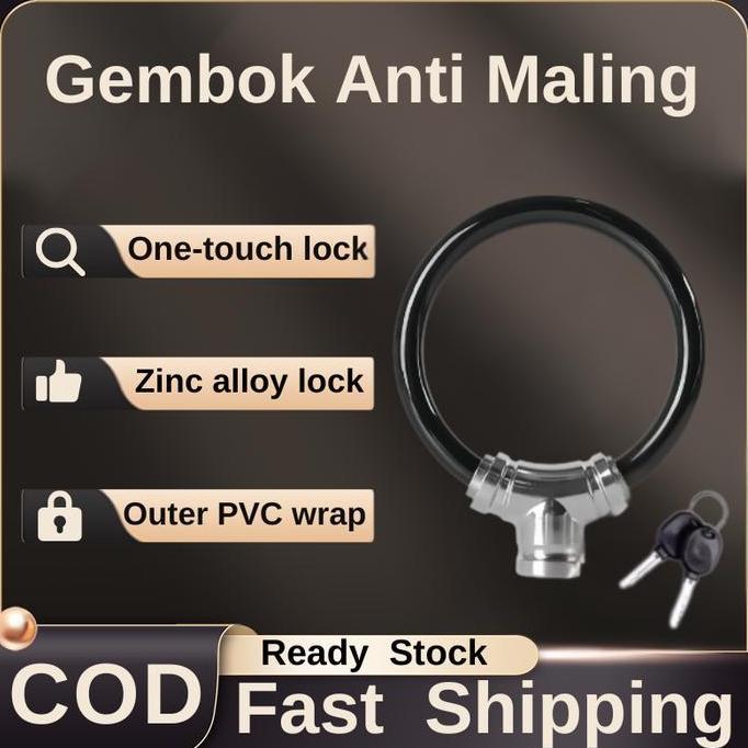 Wiji_boseee - CODKunci Cincin Sepeda Anti Maling Kunci Rantai Sepeda Tahan Air Kunci Sepeda Gunung A