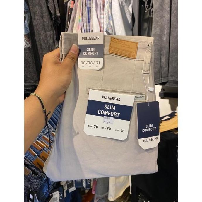 BEST SELLER  Celana Chinos Panjang Pria Slimfit Pull And Bear Original BEST SELLER 