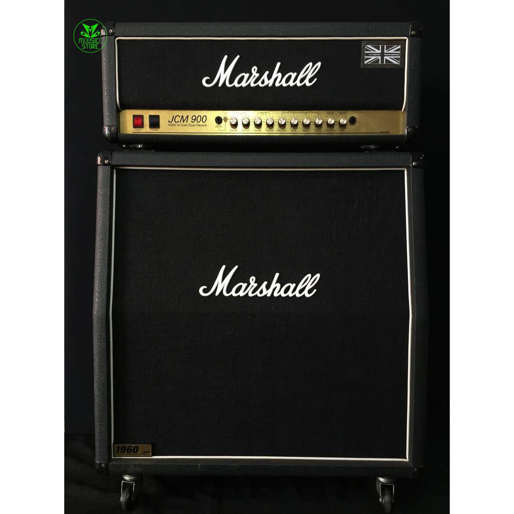 MARSHALL JCM900 100W HI-GAIN DUAL REVERB TUBE HEAD AMPLIFIER & MARSHALL 1960A 4x12 SPEAKER CABINET M