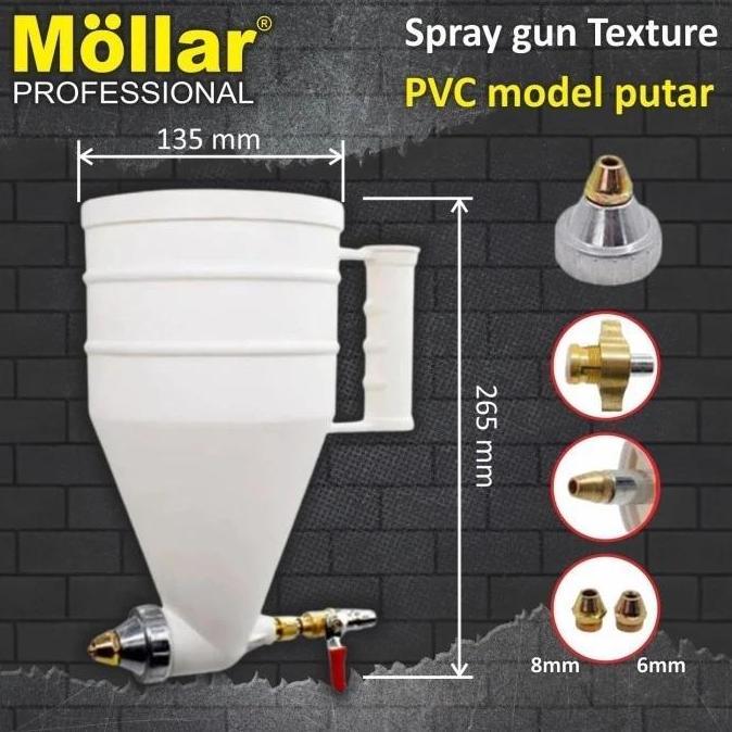IYLBISC Spray gun tekstur KRAN PUTAR MOLLAR cement gun texture cat semen tabung Plastik