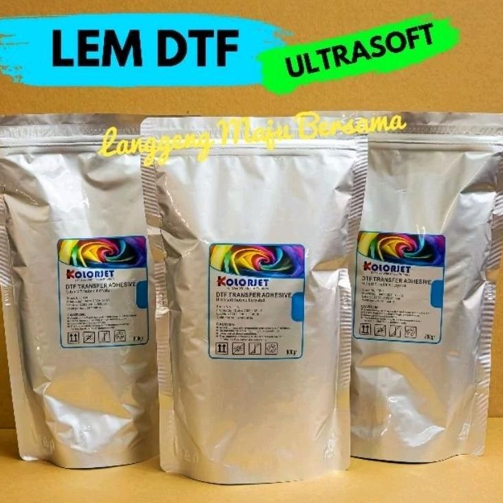 Lem Sablon DTF Ultrasoft TPU Hotmelt Crystal Adhesive Powder Printer