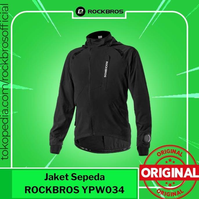 Promo Jaket Sepeda Rockbros YPW034 Jacket Raincoat Parasut Olahraga Anti Air Diskon