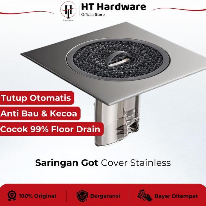 Yevasenaru3 - Tutup Saringan Got 304 Stainless Steel Cover Floor Drain Air Anti Bau Anti Kecoa Floor