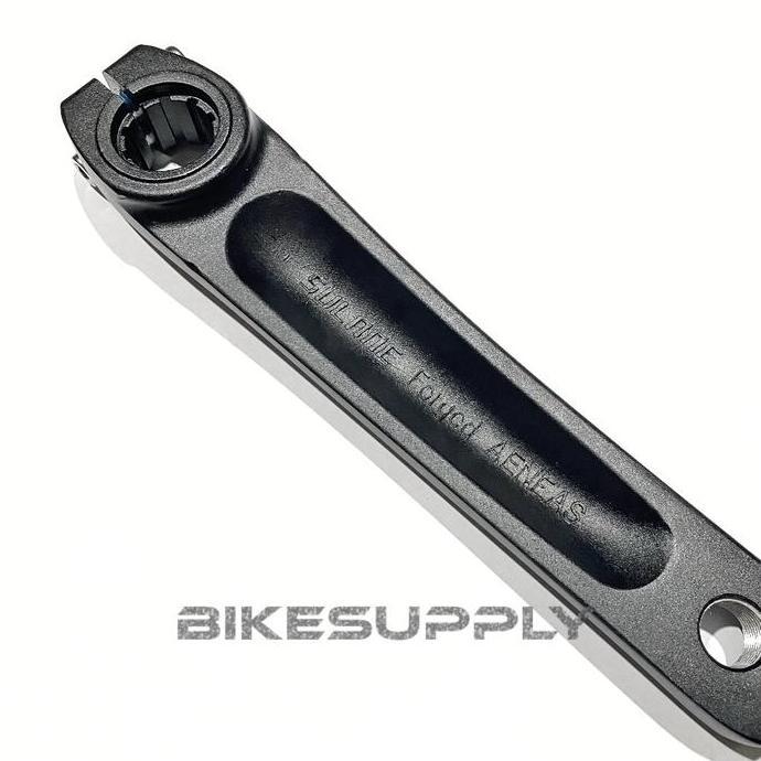 Promo Crank Arm + BB Hollowtech 2 HT 2 Sepeda Merk SYTE Shadow Warna Hitam Material Alloy Panjang 17