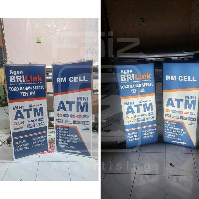 Neon box 2 sisi uk 100x50 akrilik list stenlis