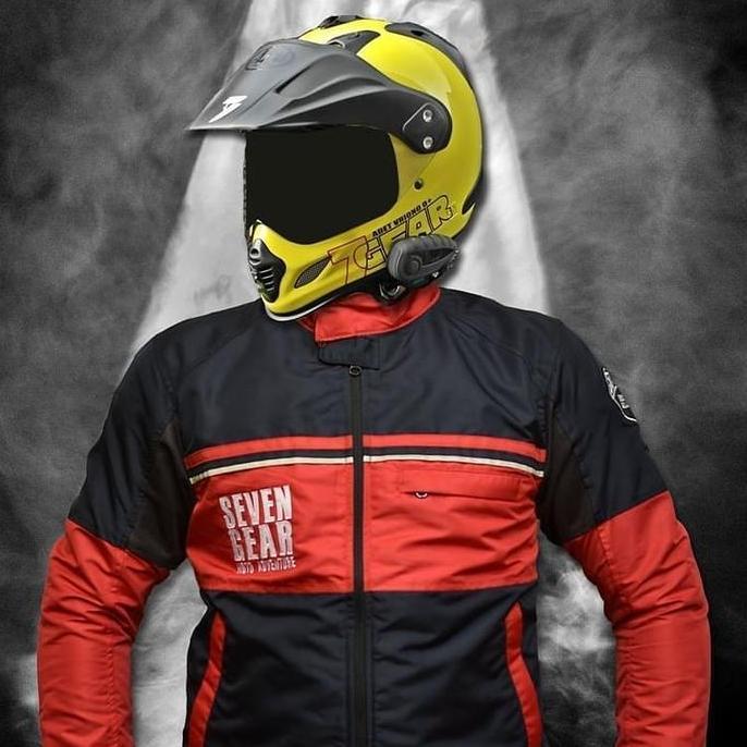 Jaket Motor Rapidway RED 7 Red 7-GEAR Anti Angin Sunmori