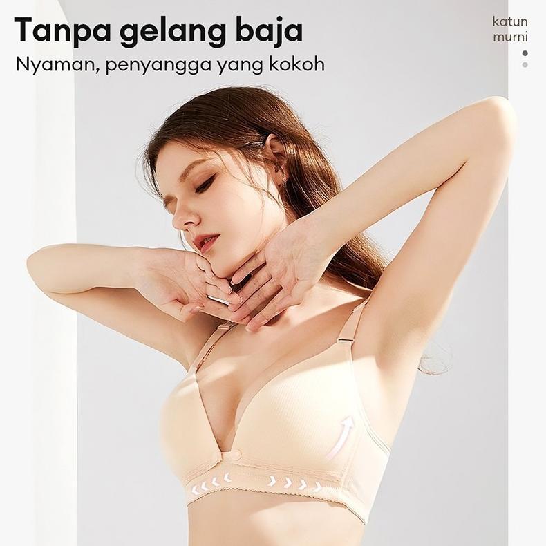 Terbaru Bh Set Bra Menyusui Push Up Busa Tipis Maternity Bra Nursing Bra Kancing Depan 518