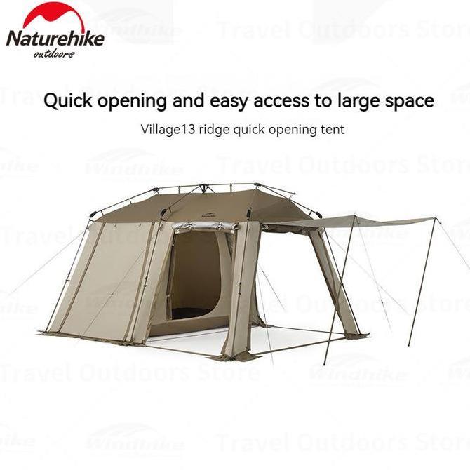 Tenda Naturehike Village 13 Ridge CNH23ZP12003 Tenda Glamping Estetik Keluarga Tenda Camping Kemah P
