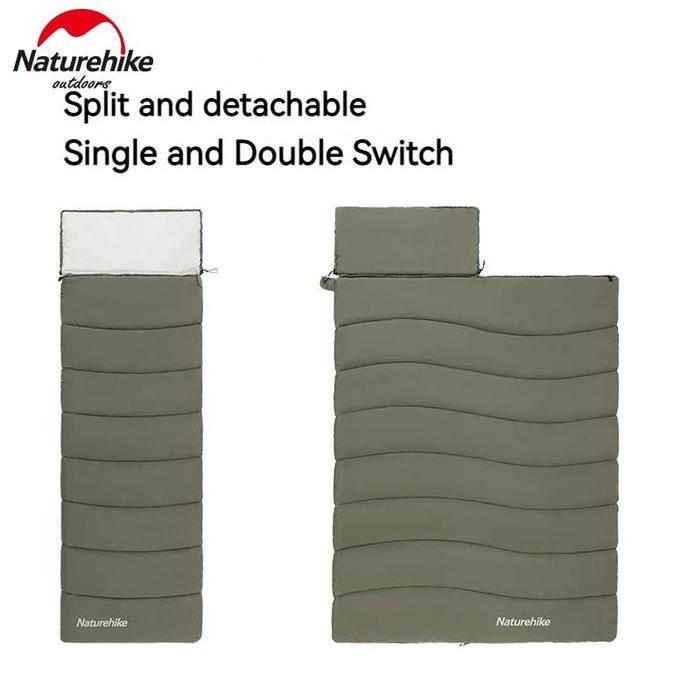 Sleeping Bag Ultralight Naturehike CNK2300SD016 LD350 Kantong Tidur Hiking Tebal Hangat Sliping Bag 