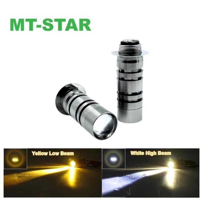 Xifa_nurabdilah - MT STAR Lampu Led Depan Motor H6 Laser D2 Putih Kuning AC & DC MT Star Motor Motor