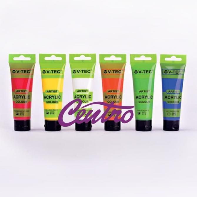 V-TEC Vtec Acrylic Tube 250ml Cat Akrilik 250 ml Permanent Tahan Air