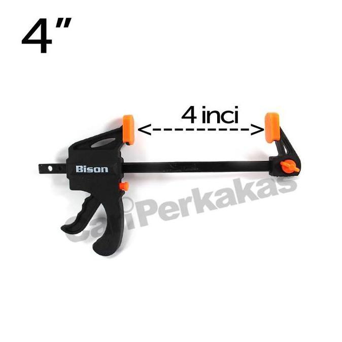 Klem F Clamp 4 inci Quick Clamp Release Clamp Kayu Klem F Klem Kayu