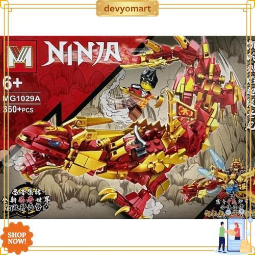 Obm99144 - Mainan Balok Susun Bricks Blocks Ninja Dragon Zane 4In1 Besar Blok Figure Ninja Naga Hot 