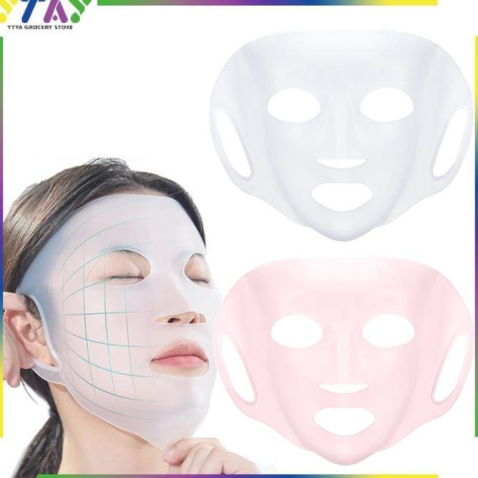 TENNIME 3D Silicone Mask Cover Reusable Anti-Slip for Sheet Mask Skincare Washable Korean Beauty Fac