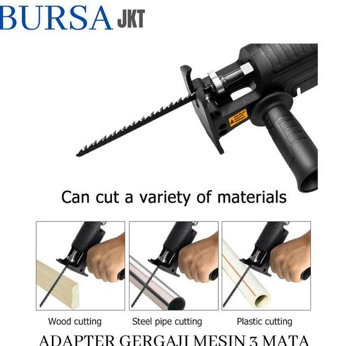 REDDAR ADAPTOR KONEKTOR ELEKTRIK BOR GERGAJI MESIN Reciprocating Jigsaw BOR