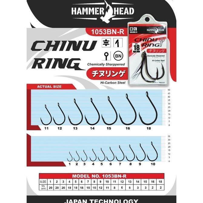 HAMMER HEAD Kail Pancing 1053BN-R Chinu Carbon Steel Japan Technology