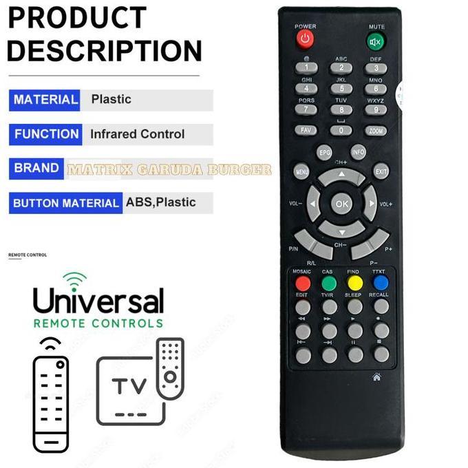 OVMIDEX REMOTE RECEIVER MATRIX GARUDA BURGER SINEMA TANAKA MPEG4 RJ8C