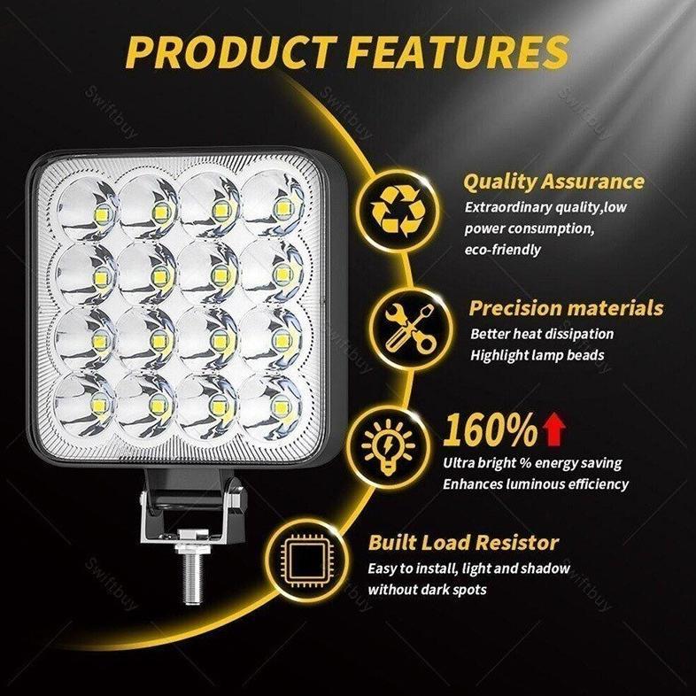 Terbaru CodLampu Sorot Mobil/Lampu Tembak Mobil 12 Volt/24 Volt/Lampu Sorot Led Mobil/Lampu Tembak T