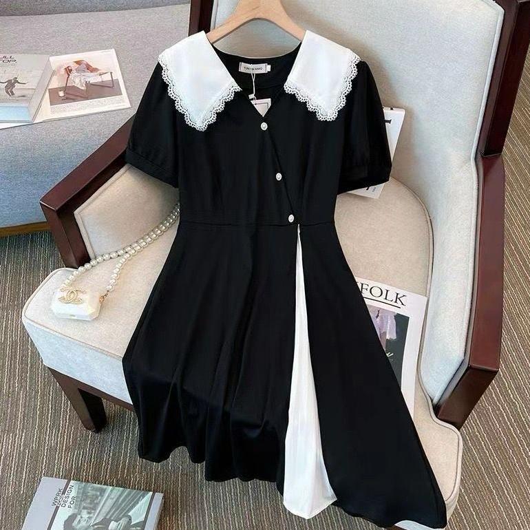 Flash Sale Black Harajuku Dress Retro/Gaun Harajuku/Dress Hitam Harajuku