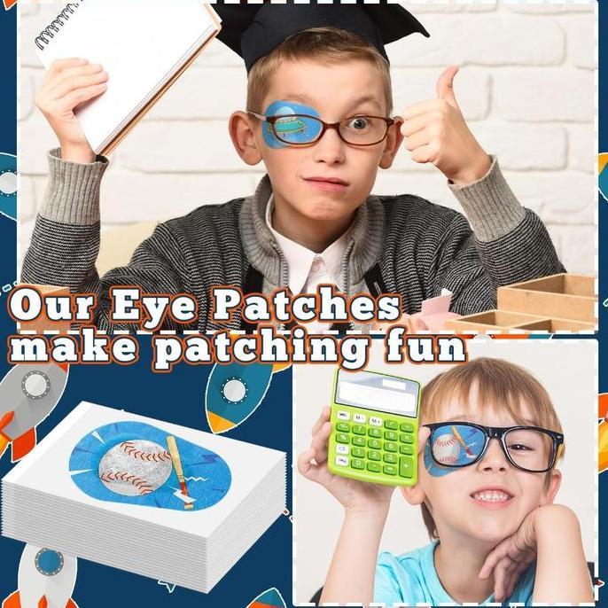 TENNIME 10pcs Terapi Lazy Eye Patch Penutup Mata Lazy Eyes Ortopad Eye Patch Amblyopia Perawatan Med