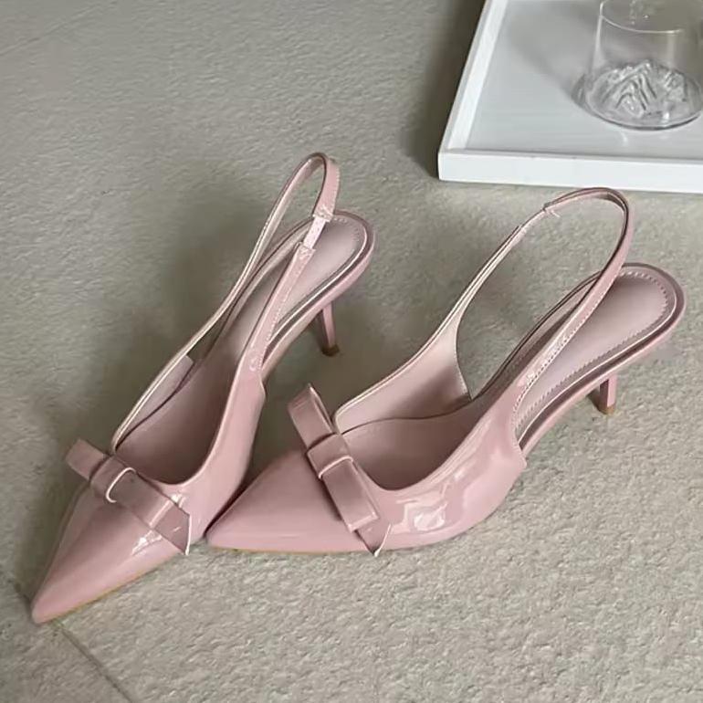 Promo Mnstore Y002 Sepatu Heels Wanita/Sepatu Heels Runcing Big Size 36/44 Hak 7Cm