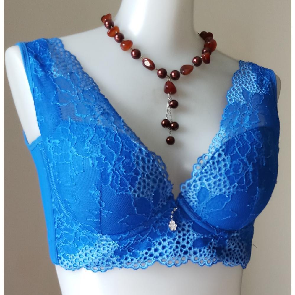 PROMO - FIORI Bra OCTAVIA Blue | Bra Kawat Push Up Busa Tebal Kait 4