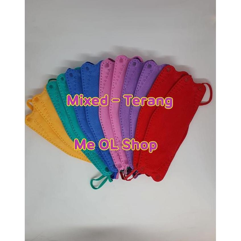 Masker Sensi Convex Mixed Warna Edisi Khusus Bukan Duckbill Bukan Kn95