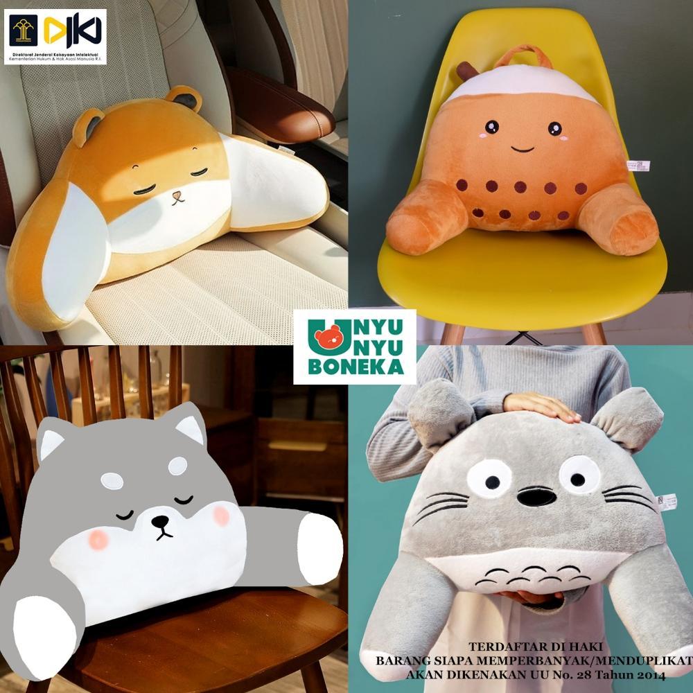 bantal sandaran kursi boneka serigala husky shiba dog bantal kantor bantal mobil bantal ibu hamil