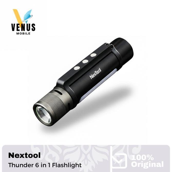 BARRIZALSHOP57 - NEXTOOL THUNDER FLASHLIGHT OUTDOOR 6 IN 1 - NEXTOOL SENTER 6IN1 LAMPU & SENTER CAMP