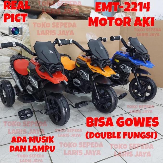 MOTOR AKI ANAK EXOTIC EMT 2214 , MOTORAN AKI ANAK DOUBLE FUNGSI EXOTIC