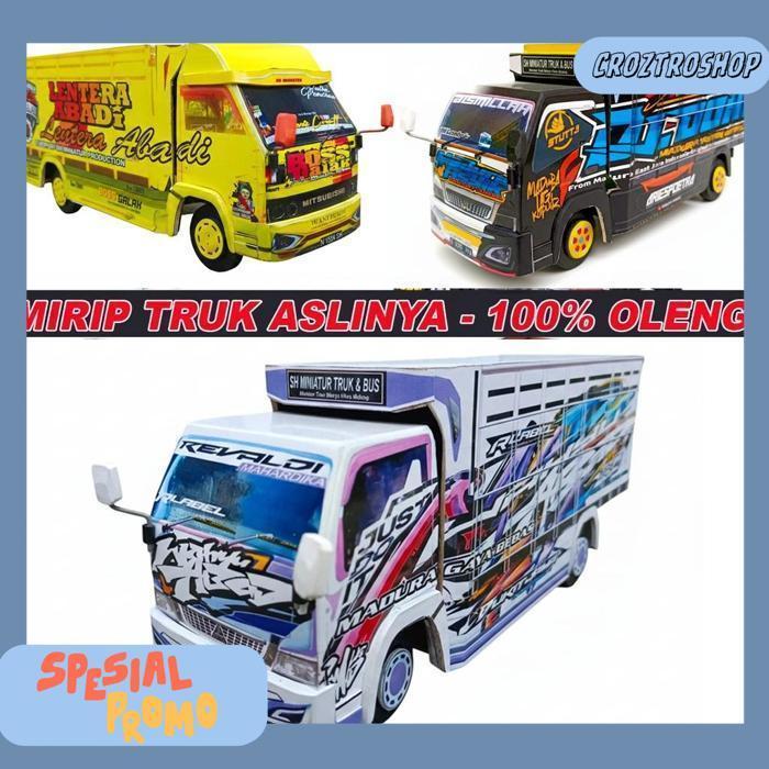 Miniatur Truk Oleng Mirip Truk Aslinya