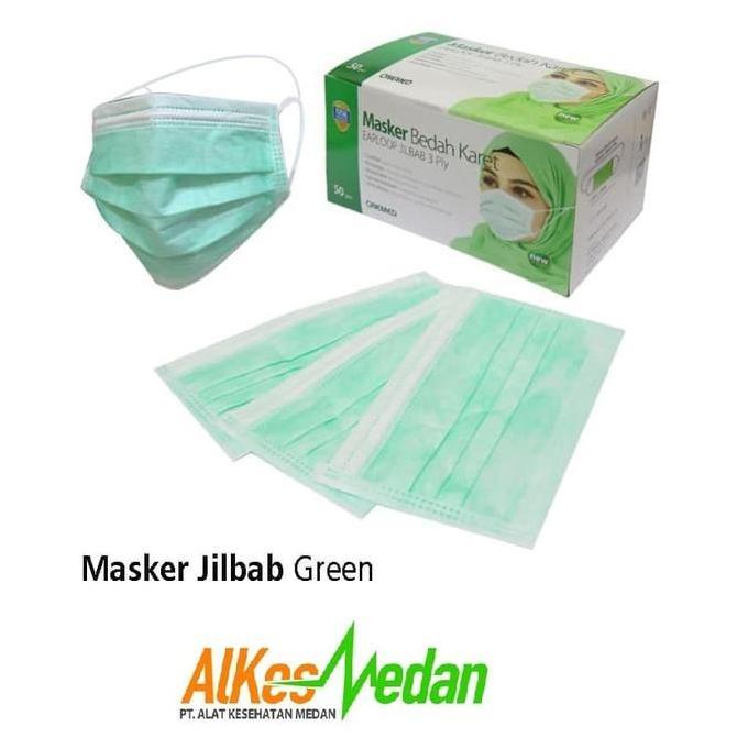 Surgical Mask/ Masker Bedah Hijab Jilbab Onemed Box Isi 50Pcs