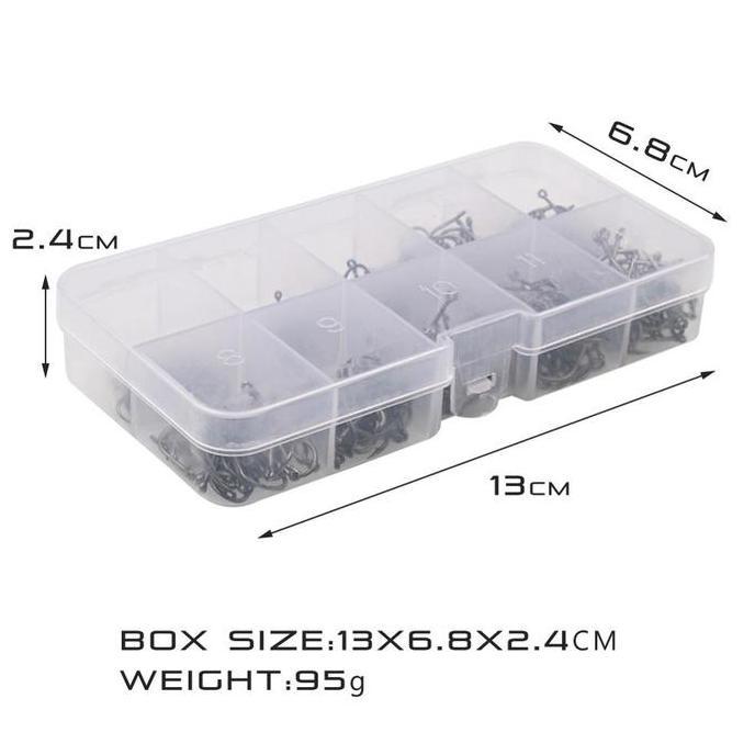 500 Pcs Kail Pancing Kail Pancing Carbon Kail Pancing Set 3~12 Mata Kail Pancing Kuat Berduri Kail P