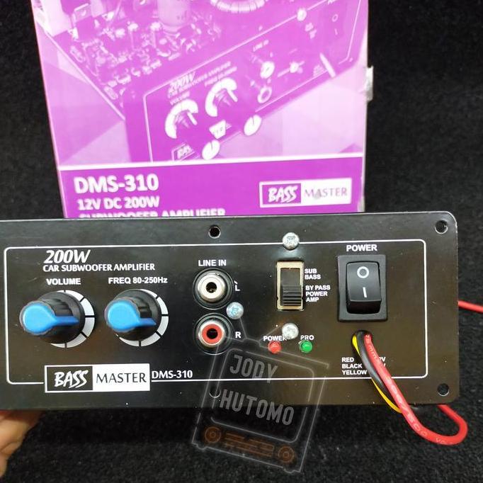 Kit Power Amplifier Subwoofer Monoblok Mobil 12 Volt DMS-310 Platinum