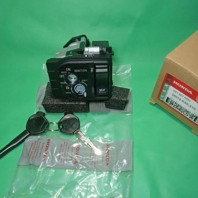 kunci kontak assy satu set plus tombol jok motor Honda Vario 125 led Vario 150 led new Vario 125 esp