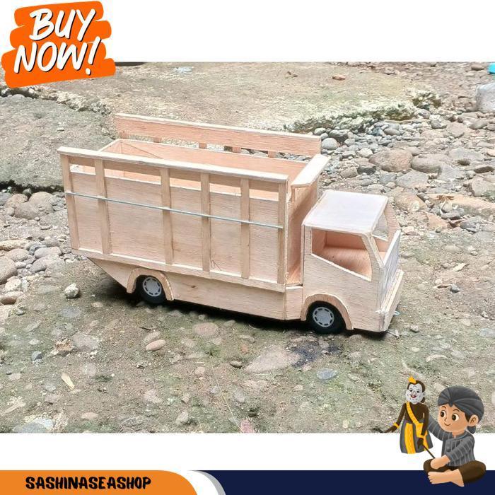 Miniatur Truk Oleng,Pintu Belakang Bisa Terbuka, Free Lampu Led
