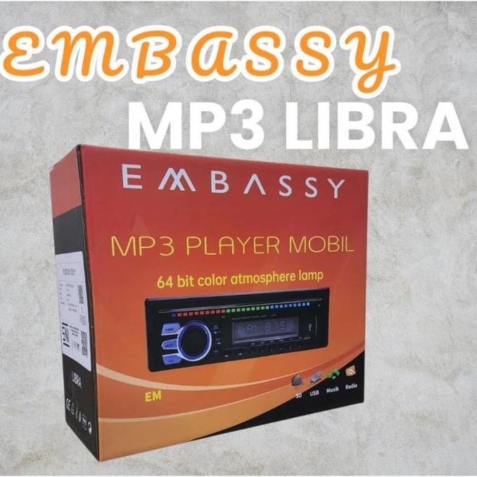 Single Din Tape Embassy Libra / MP3 Bluetooth Embassy Mobil Universal