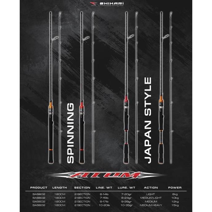 Shikari - Joran Atom Carbon Solid - Joran Pancing