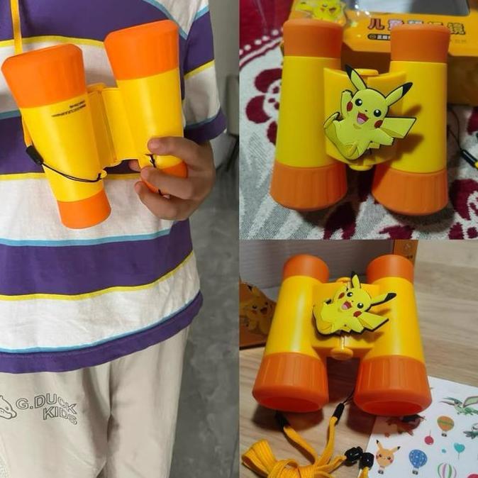 sanrio binocular teropong pikachu monokuler outdoor toys magnifier