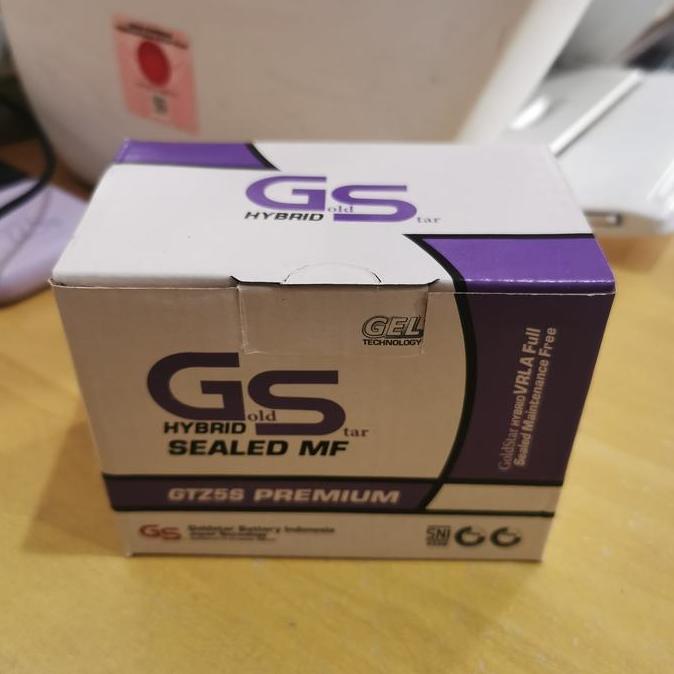 BEBAS ONGKIR - AKI SEPEDA MOTOR GS GTZ5S-BS
